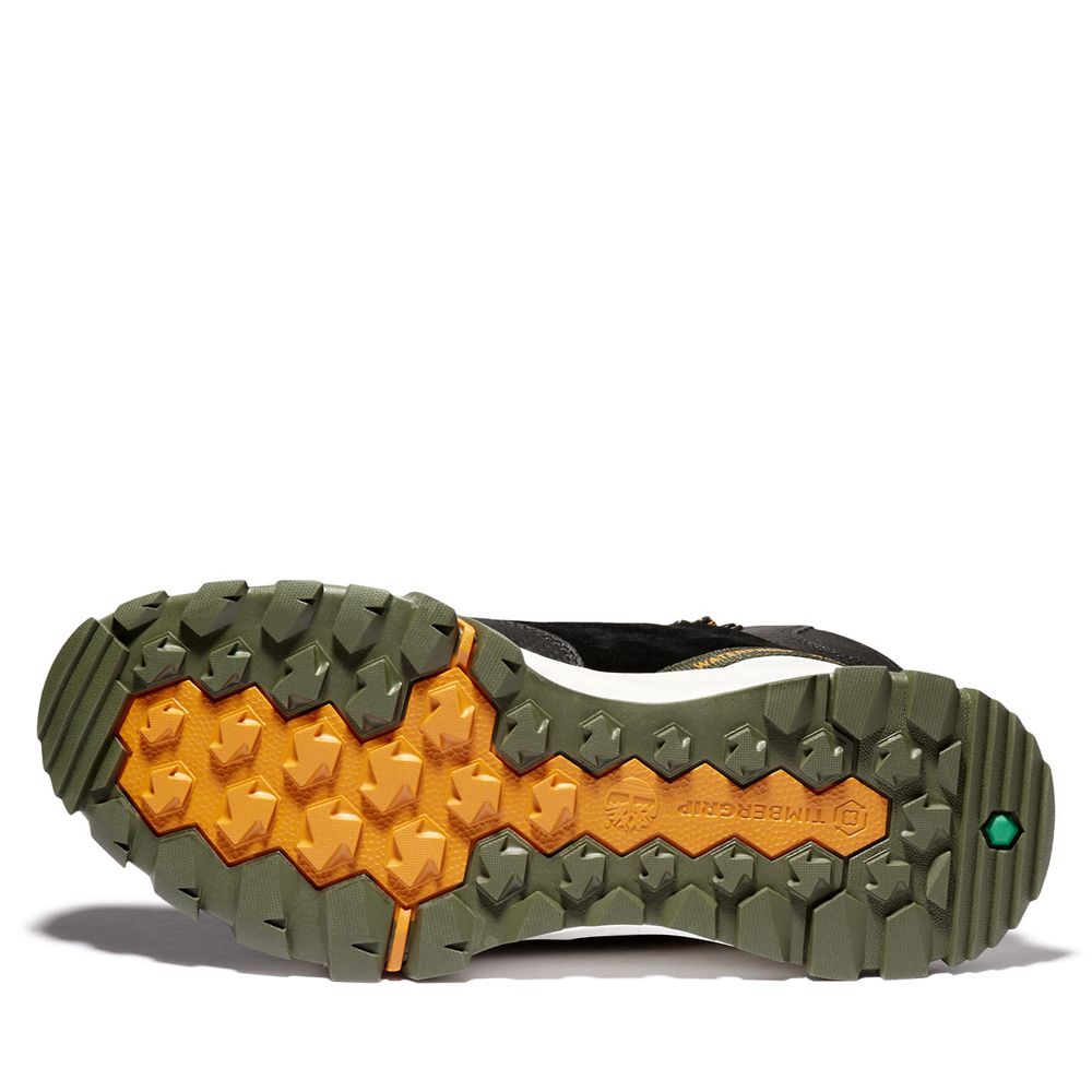 Botas de Caminhada Masculino - Timberland Garrison Trail Impermeavel Altas - LGCFQ1578 - Pretas/Verd